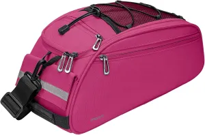 MOSISO Bike Rack Bag, Waterproof Bicycle Trunk Pannier Rear Seat Pouch Cycling Bike Carrier Backseat Storage Luggage Saddle Shoulder Bag