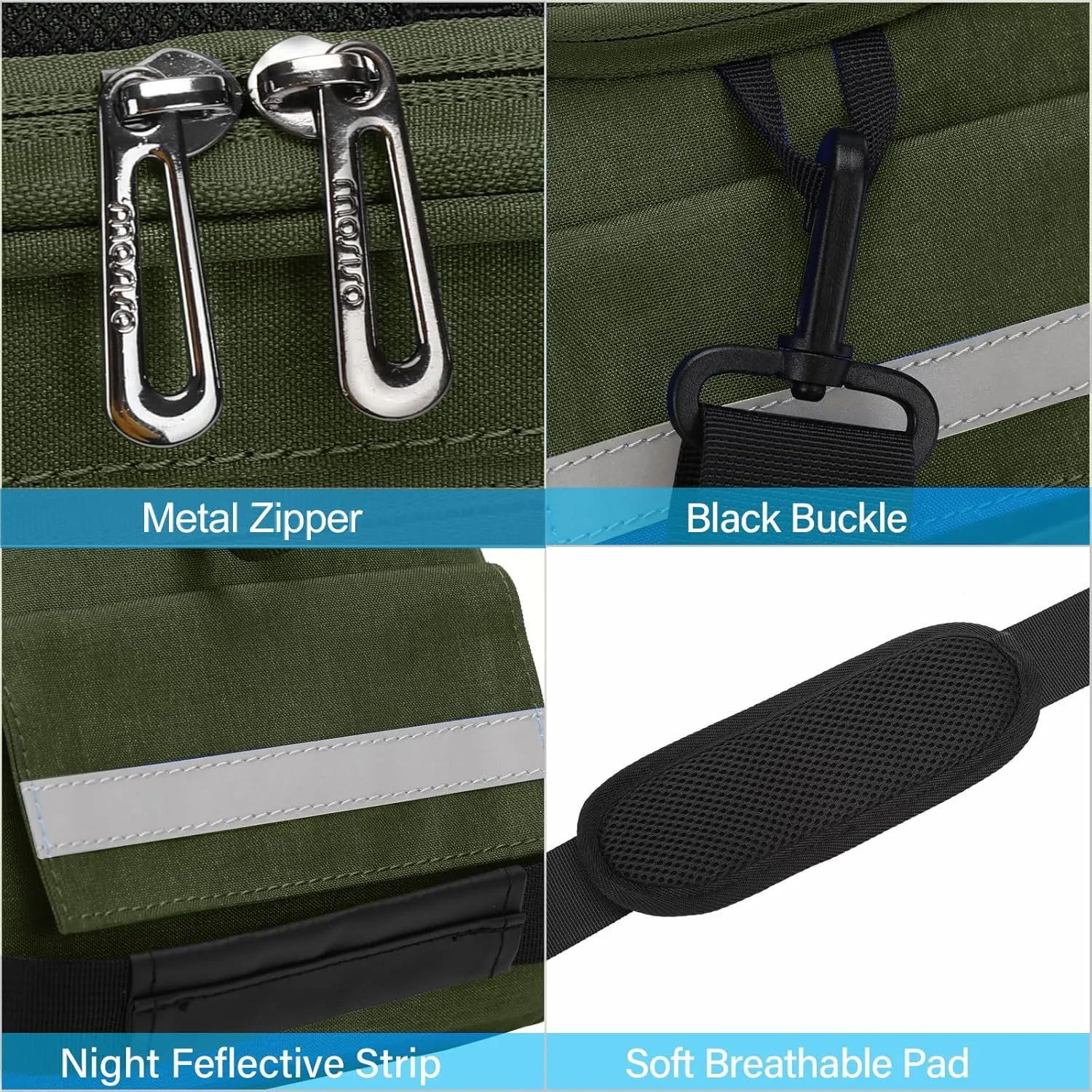 MOSISO Bike Rack Bag, Waterproof Bicycle Trunk Pannier Rear Seat Pouch Cycling Bike Carrier Backseat Storage Luggage Saddle Shoulder Bag