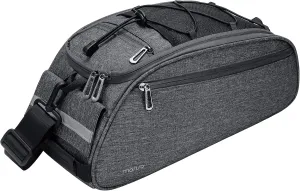 MOSISO Bike Rack Bag, Waterproof Bicycle Trunk Pannier Rear Seat Pouch Cycling Bike Carrier Backseat Storage Luggage Saddle Shoulder Bag