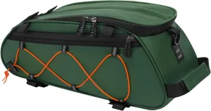 MOSISO Bike Rack Bag with 2 Removable Panniers, Waterproof Bike Trunk Cooler Storage Handbag Insulated Bicycle Rear Seat Pouch, Bicycle Storage Saddle Shoulder Bag Cycling Luggage Pouch, Peacock Green