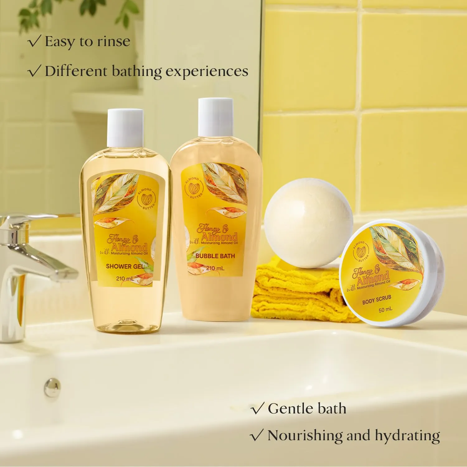 Mother's Day Gifts Travel Shower Set with Tote Bag for women Teen Girls Beach Bag Spa Kit Body Care Kit, Birthday gifts for teenage Spa Gift Gym Vacation