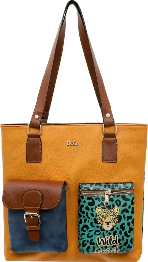 Multi Pocket Shoulder Bags for Women - Vegan Leather and Unique Design Handmade Womens Bags