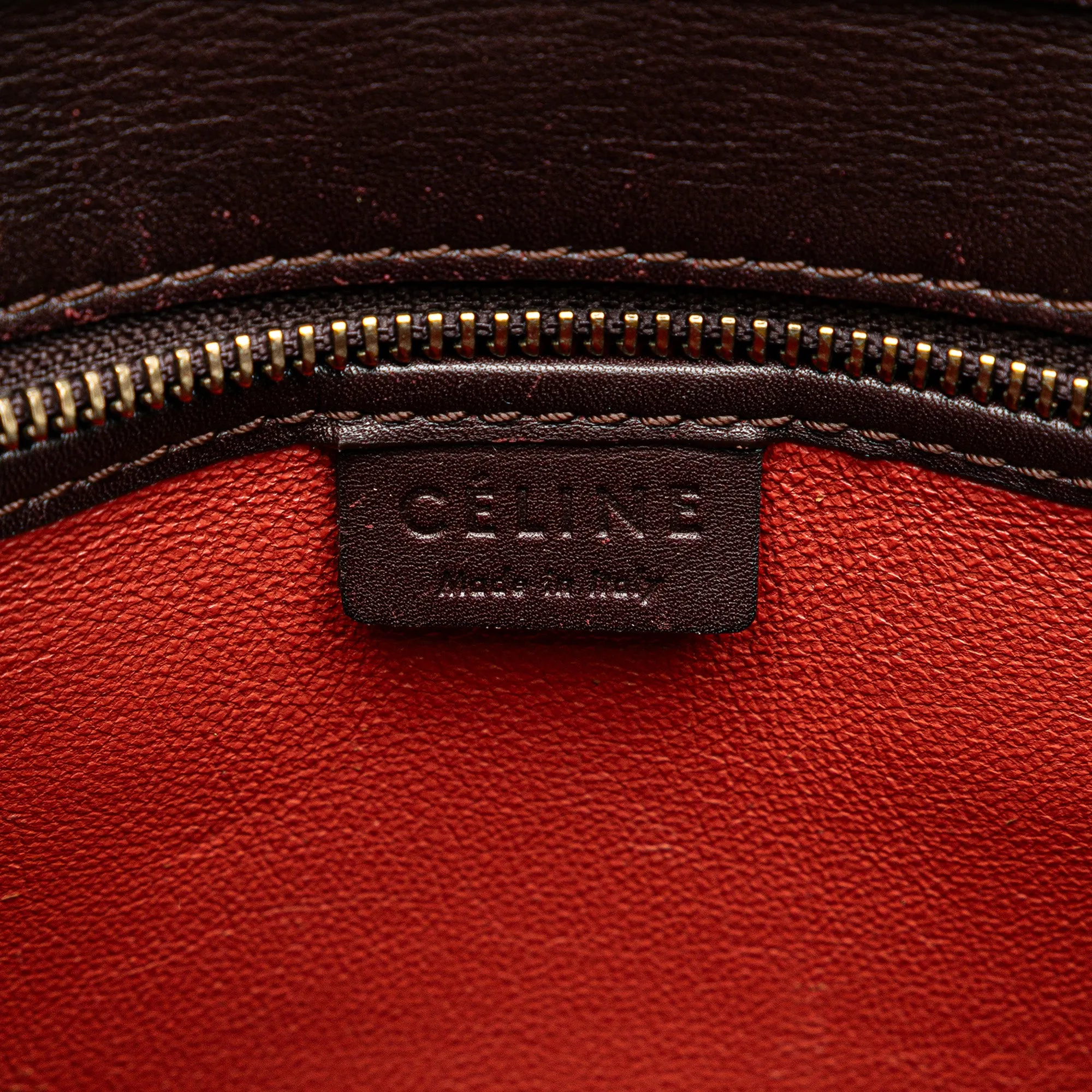 Nano Tricolor Leather Luggage Tote