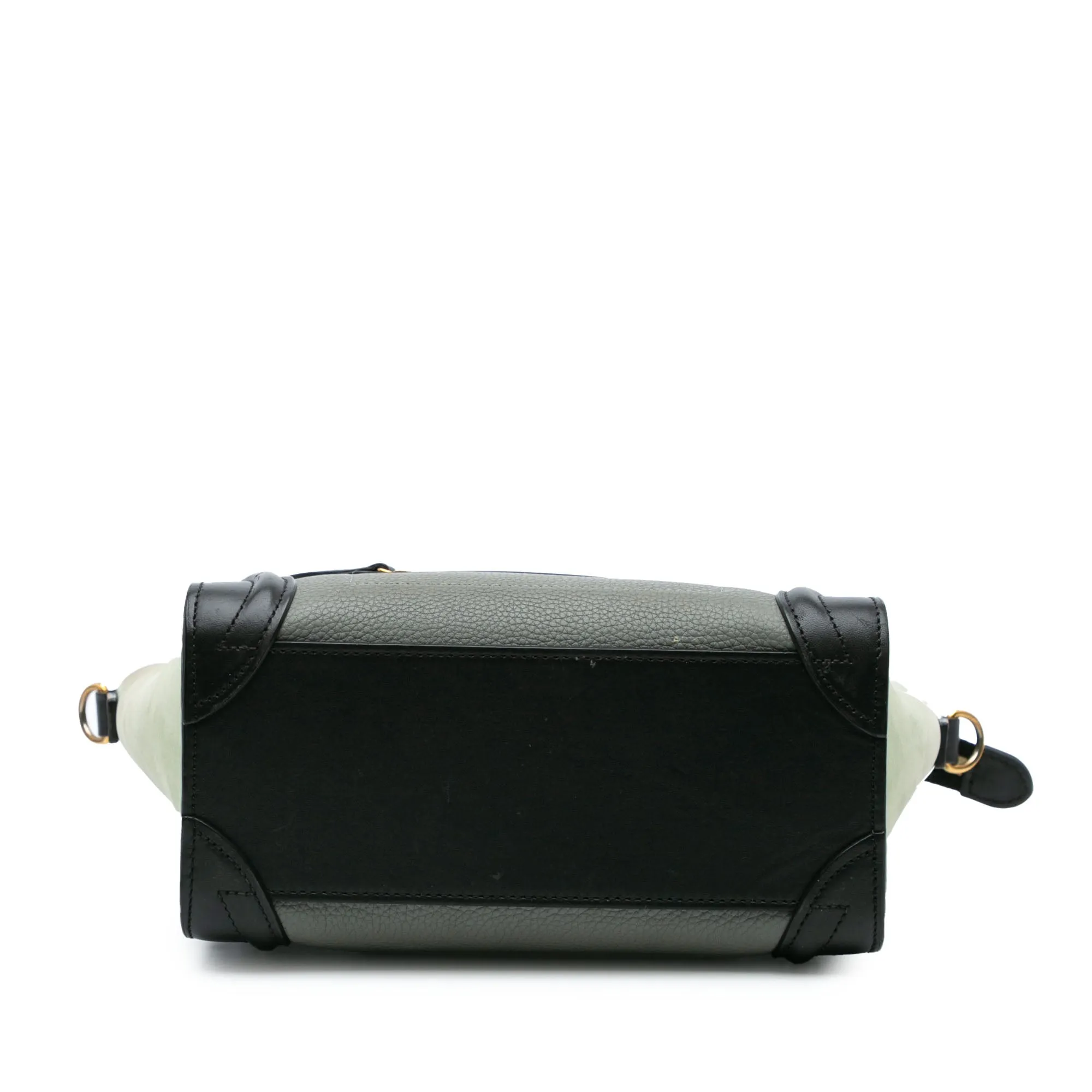 Nano Tricolor Leather Luggage Tote