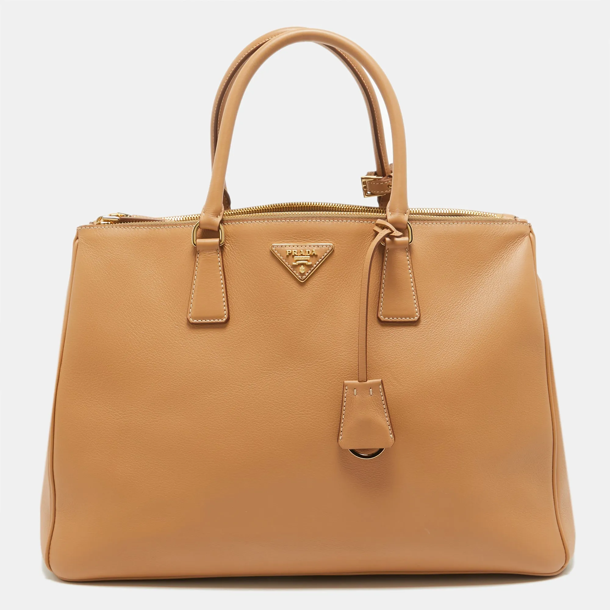 Natural Leather Extra Large Galleria Tote