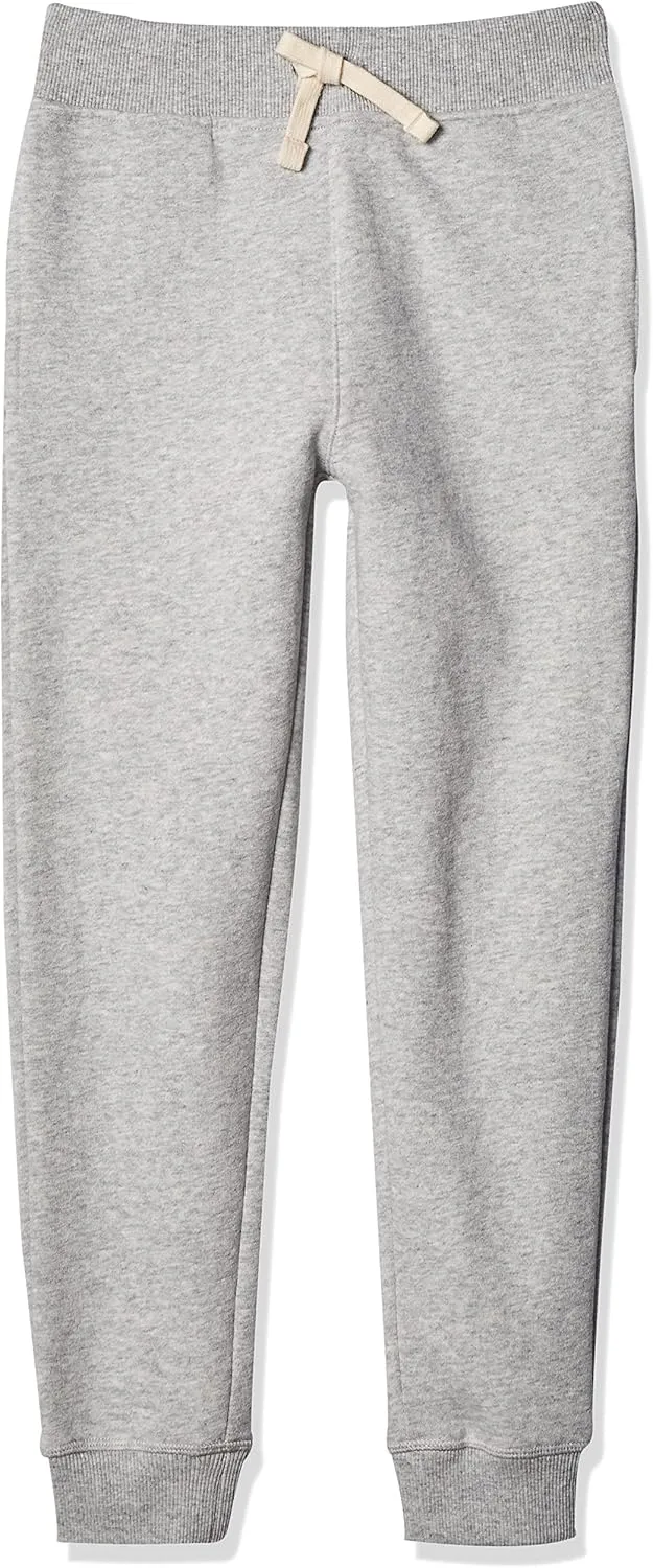Nautica Boys' Basic Fleece Jogger Sweatpants, Elastic Waistband with Drawstring Closure, Super Soft Cotton-Blend