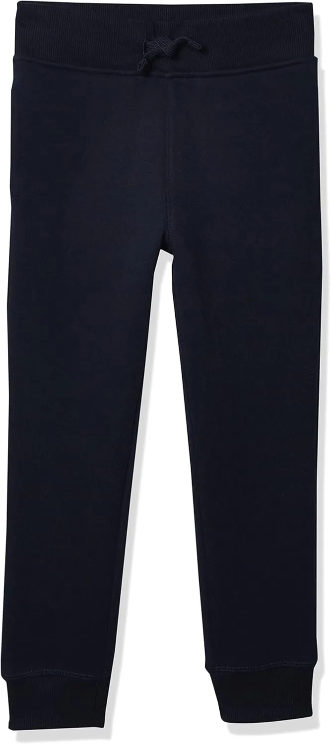 Nautica Boys' Basic Fleece Jogger Sweatpants, Elastic Waistband with Drawstring Closure, Super Soft Cotton-Blend