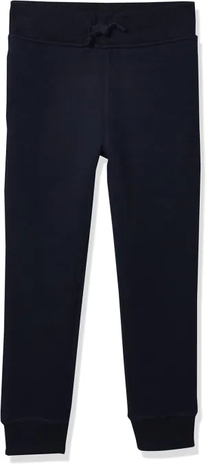 Nautica Boys' Basic Fleece Jogger Sweatpants, Elastic Waistband with Drawstring Closure, Super Soft Cotton-Blend