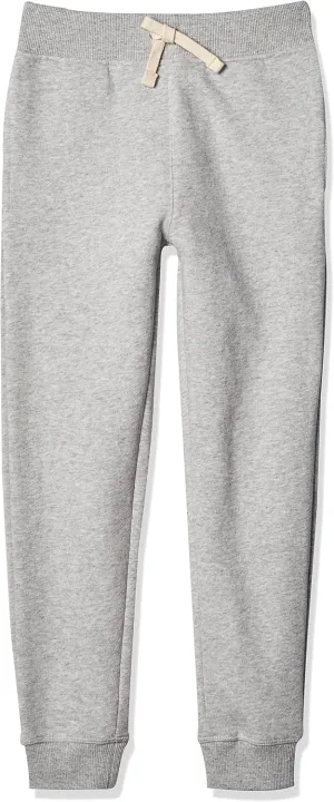 Nautica Boys' Basic Fleece Jogger Sweatpants, Elastic Waistband with Drawstring Closure, Super Soft Cotton-Blend