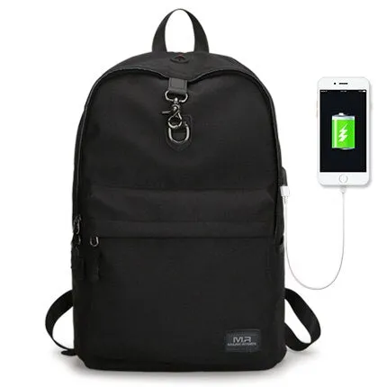 New USB Design Male Student Backpack