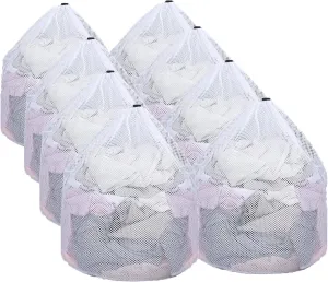 Nicunom 8 Pcs Mesh Laundry Bags, 24" x 31" Large Laundry Bag With Drawstring Closure, Machine Washable Bags for Travel Storage, College, Dorm, Laundromat, Apartments