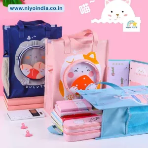 NIYO TOYS Kids Tote Handbag with Pocket - Cute & Durable