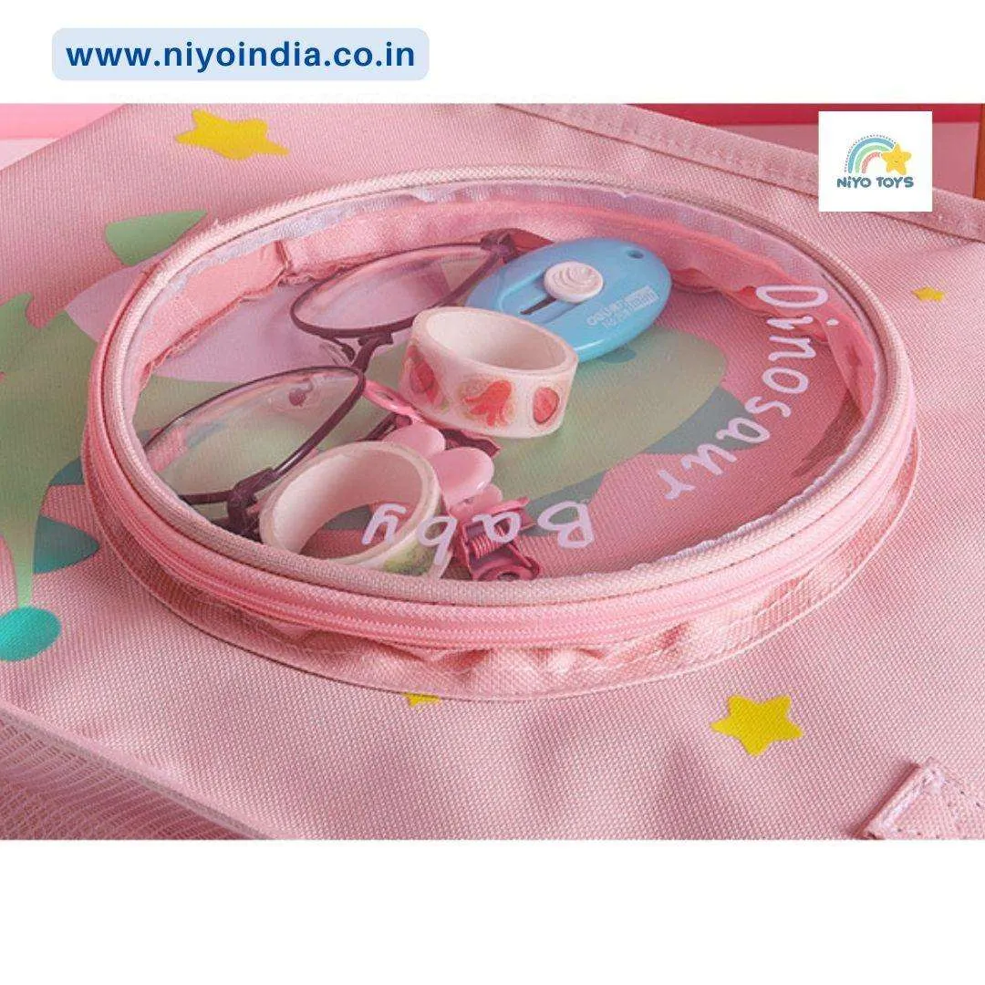 NIYO TOYS Kids Tote Handbag with Pocket - Cute & Durable