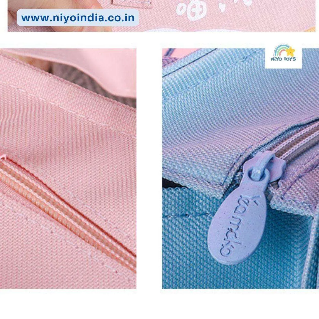 NIYO TOYS Kids Tote Handbag with Pocket - Cute & Durable