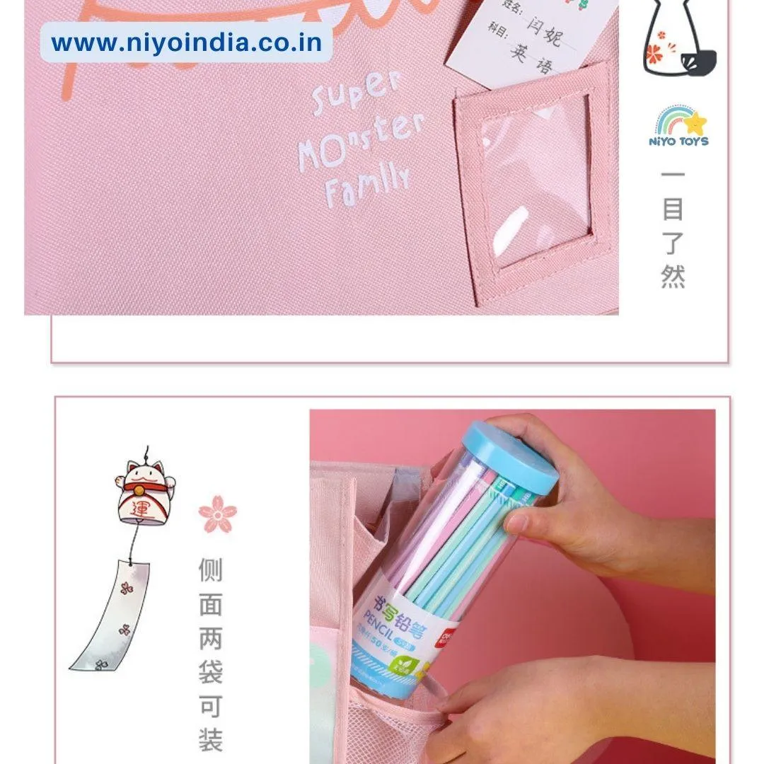 NIYO TOYS Kids Tote Handbag with Pocket - Cute & Durable