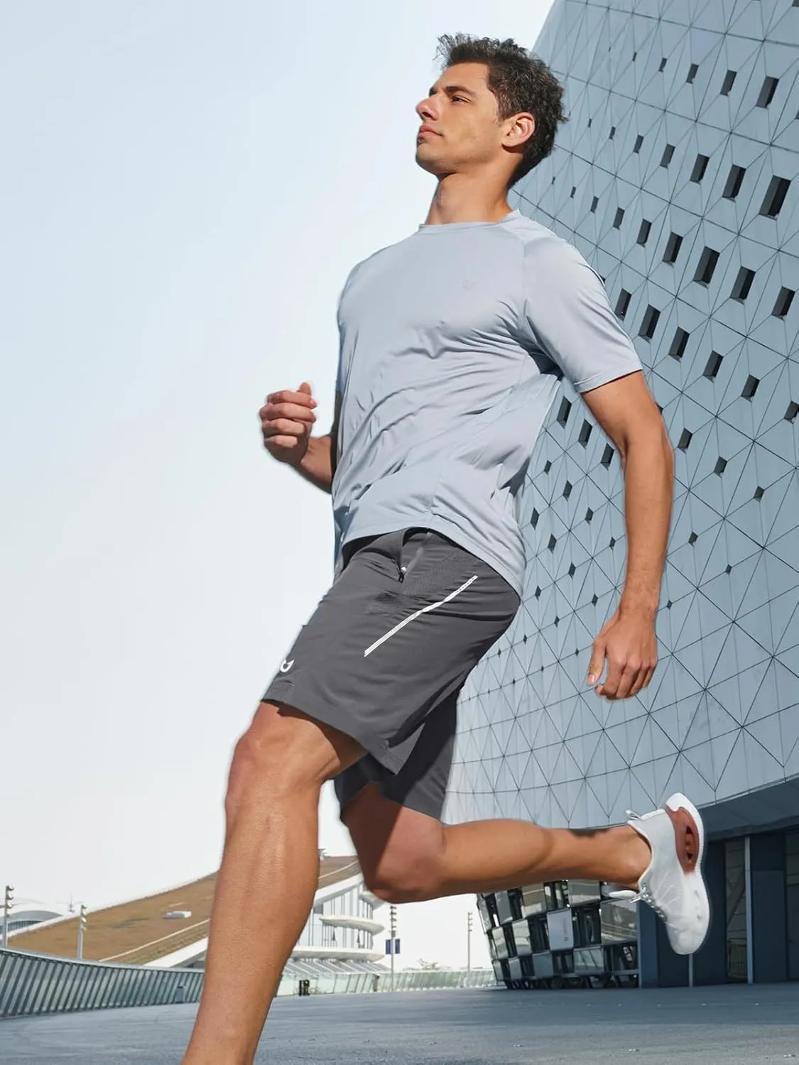 NORTHYARD Men's 7" Athletic Running Shorts with Zipper Pockets Quick Dry Lightweight Workout Gym Short