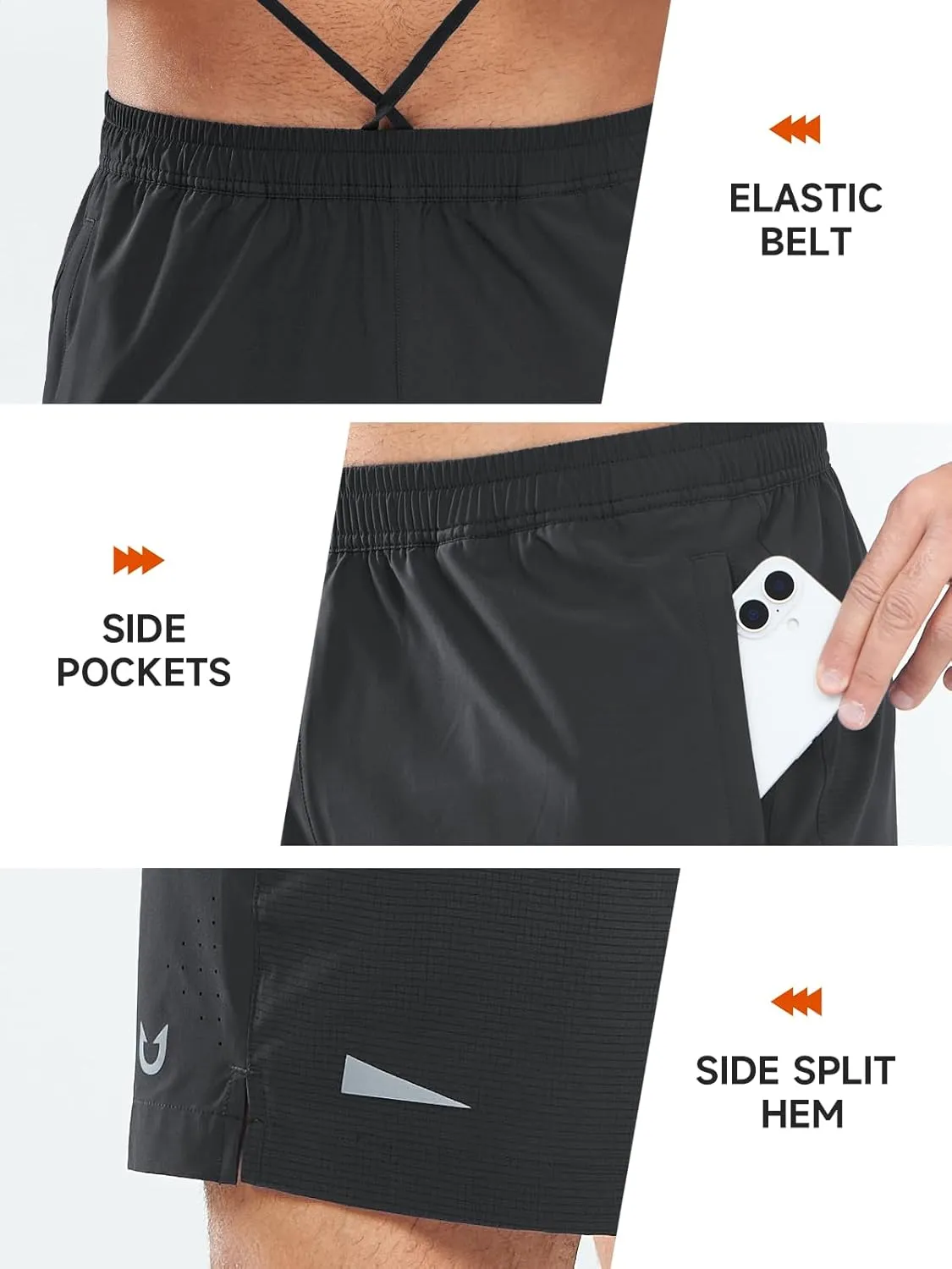 NORTHYARD Mens Gym Workout Shorts 5'' Running Quick Dry Casual Athletic Basketball Shorts