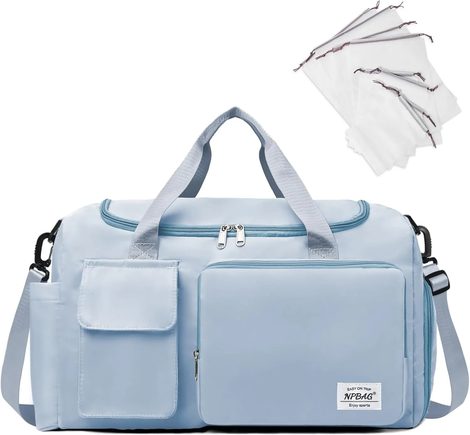 NPBAG Women Travel Duffel, Multi Functional Large Expandable Weekender Carry-on Tote, Gym Workout Overnight Bag, Mommy Hospital Bag for Labor and Delivery