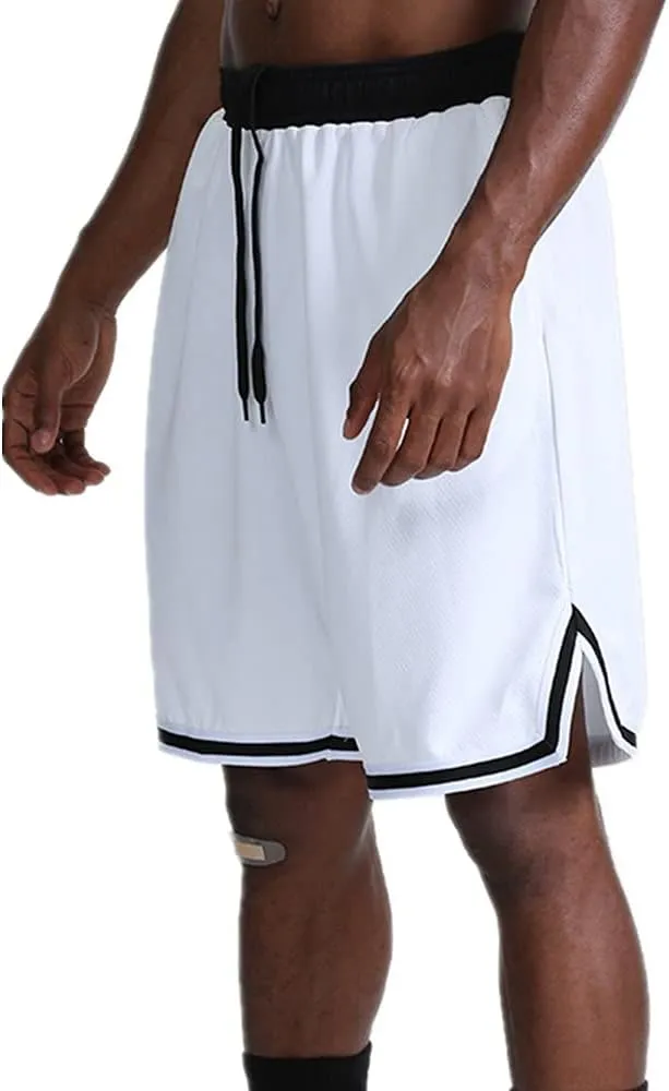 OPALOS 3 Pack Basketball Shorts for Men with Zipper Pockets,Active Athletic Shorts