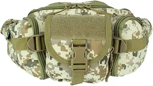 OSAGE RIVER Tactical Fanny Pack with 5 Compartments, 900D Waist Pack for Hiking, Fishing, Hunting, or Gym, Everyday Crossbody Belt Bag