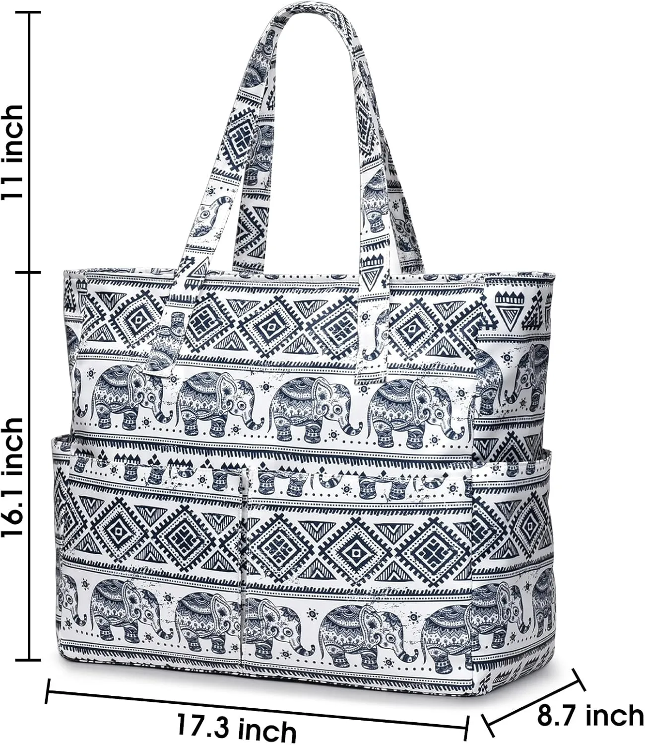 oscaurt Beach Bags for Women Large Waterproof Sandproof Beach Tote Swim Pool Bag with Zipper for Travel Vacation Essentials