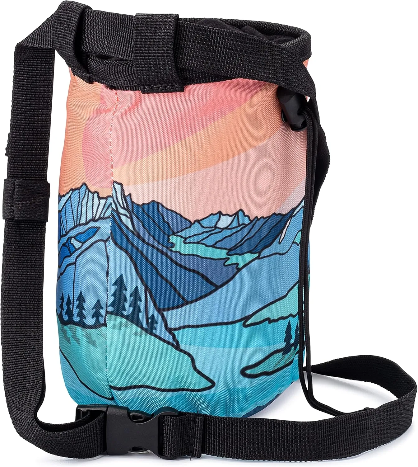 OSO Supply - Climbing Chalk Bag for Adults and Kids, Drawstring Closure, Adjustable Waist Belt, Indoor/Outdoor Training, Rock Climbing, Bouldering, Weightlifting