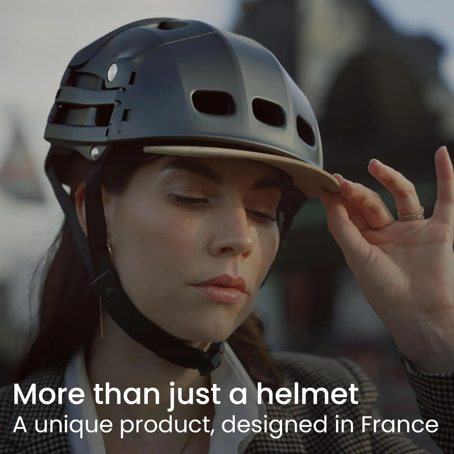 Overade Plixi Foldable Helmet - for Bike, Kick Scooter, e-Bike - Volume Divided by 3 when Folded- Same Protection as Classic Helmet