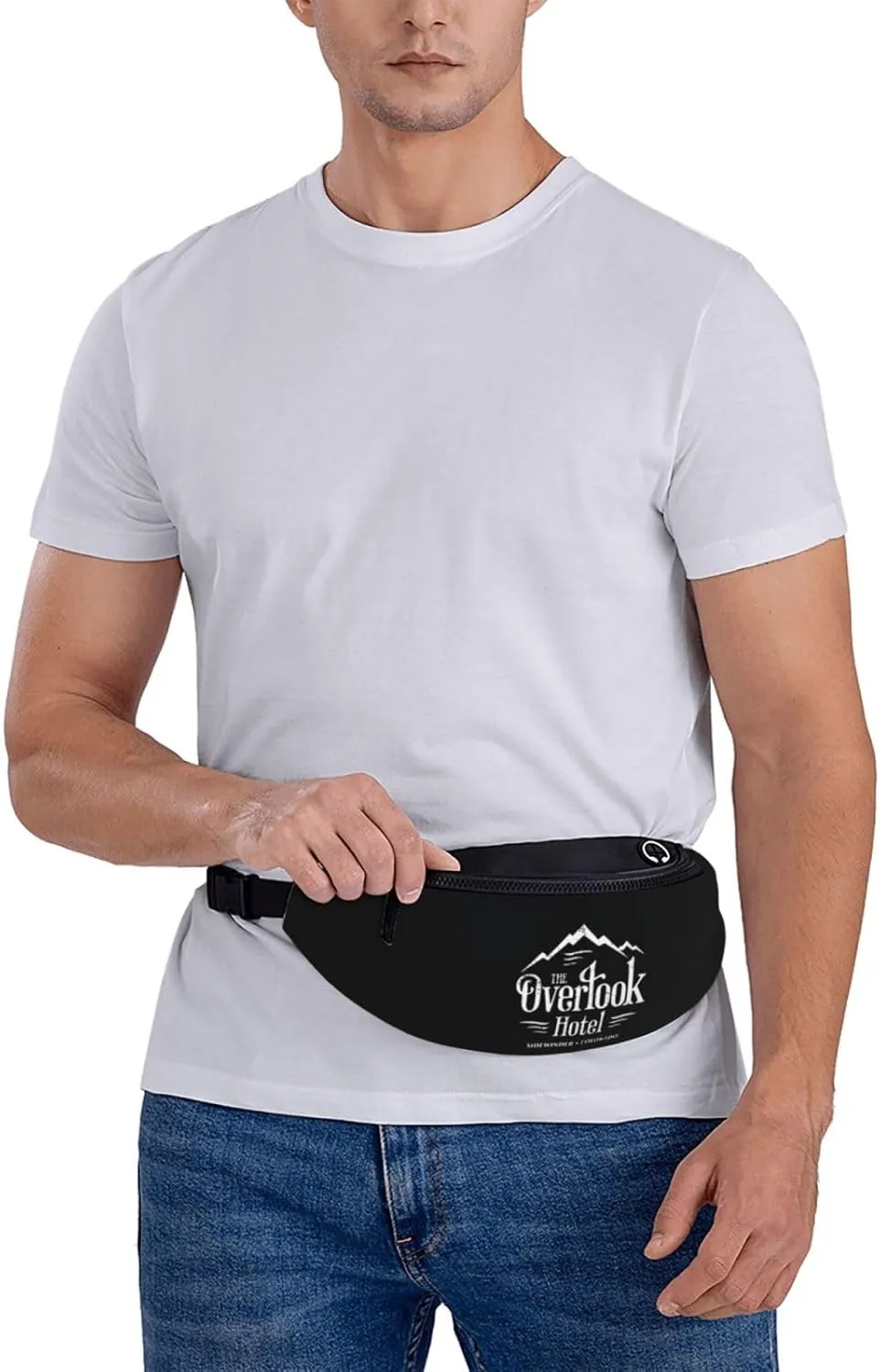 Overlook Hotel Unisex Adjustable Leisure Waist Bag Outdoor Sports Running Waist Bag Business Travel Mobile Phone Bag