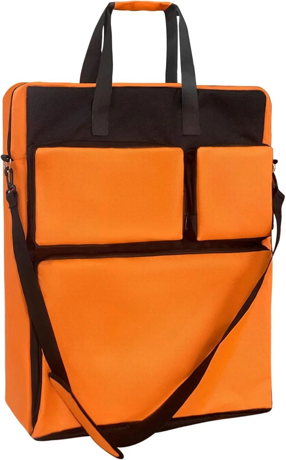 Padded Utility Solar Panel Bag,for Jackery 100 watt Solar Panel,Double Layer Design, Can Hold 2 Battery Panels,Orange