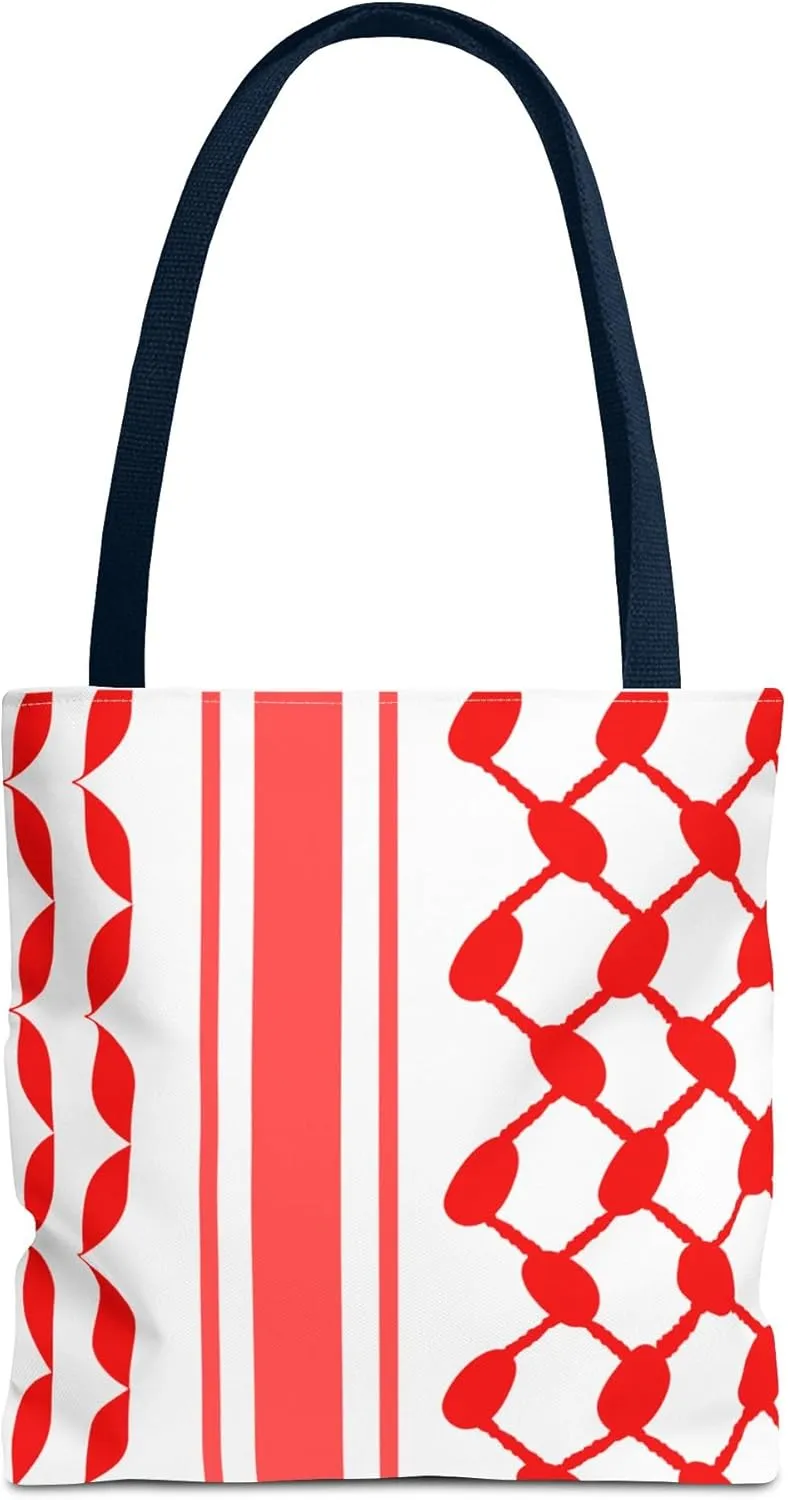 Palestine Keffiyeh Tote Bag - Free Gaza Reusable Shopping Bag, Eco Muslim Gift, Beach Gym Michigan Arab, Unique Palestinian