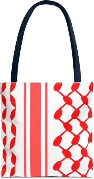 Palestine Keffiyeh Tote Bag - Free Gaza Reusable Shopping Bag, Eco Muslim Gift, Beach Gym Michigan Arab, Unique Palestinian
