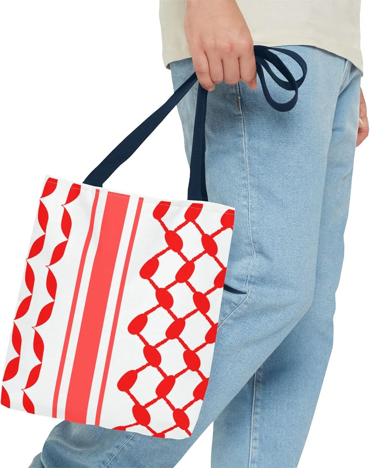 Palestine Keffiyeh Tote Bag - Free Gaza Reusable Shopping Bag, Eco Muslim Gift, Beach Gym Michigan Arab, Unique Palestinian
