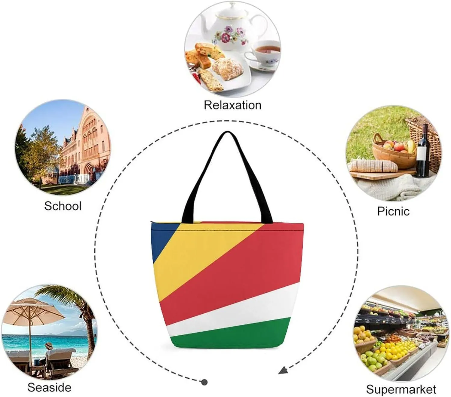 Papua New Guinea Flag Women's Large Hobo Handbag Stylish Design for Work and Play
