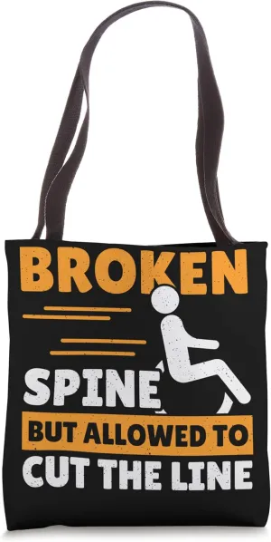 Paraplegic Design for an Amputation Survivor Tote Bag