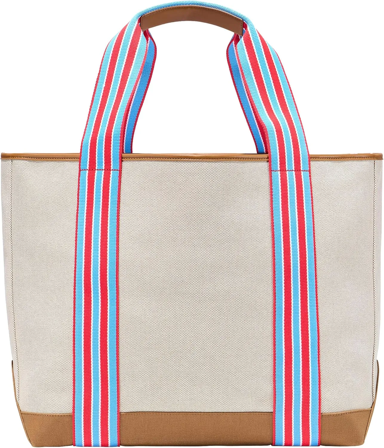 Paravel Cabana Tote Bag | Made with Recycled Canvas Material & Vegan Leather | Premium Tote Bag