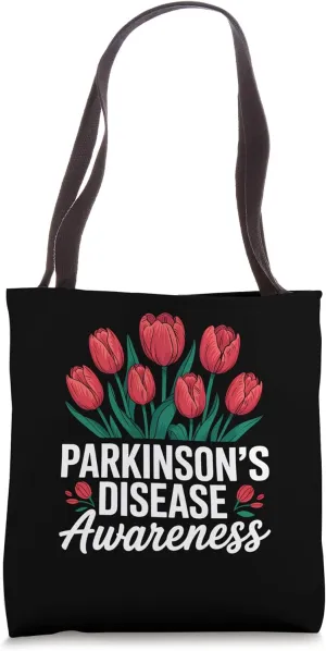 Parkinson’s Disease Awareness Tulip Design Tote Bag