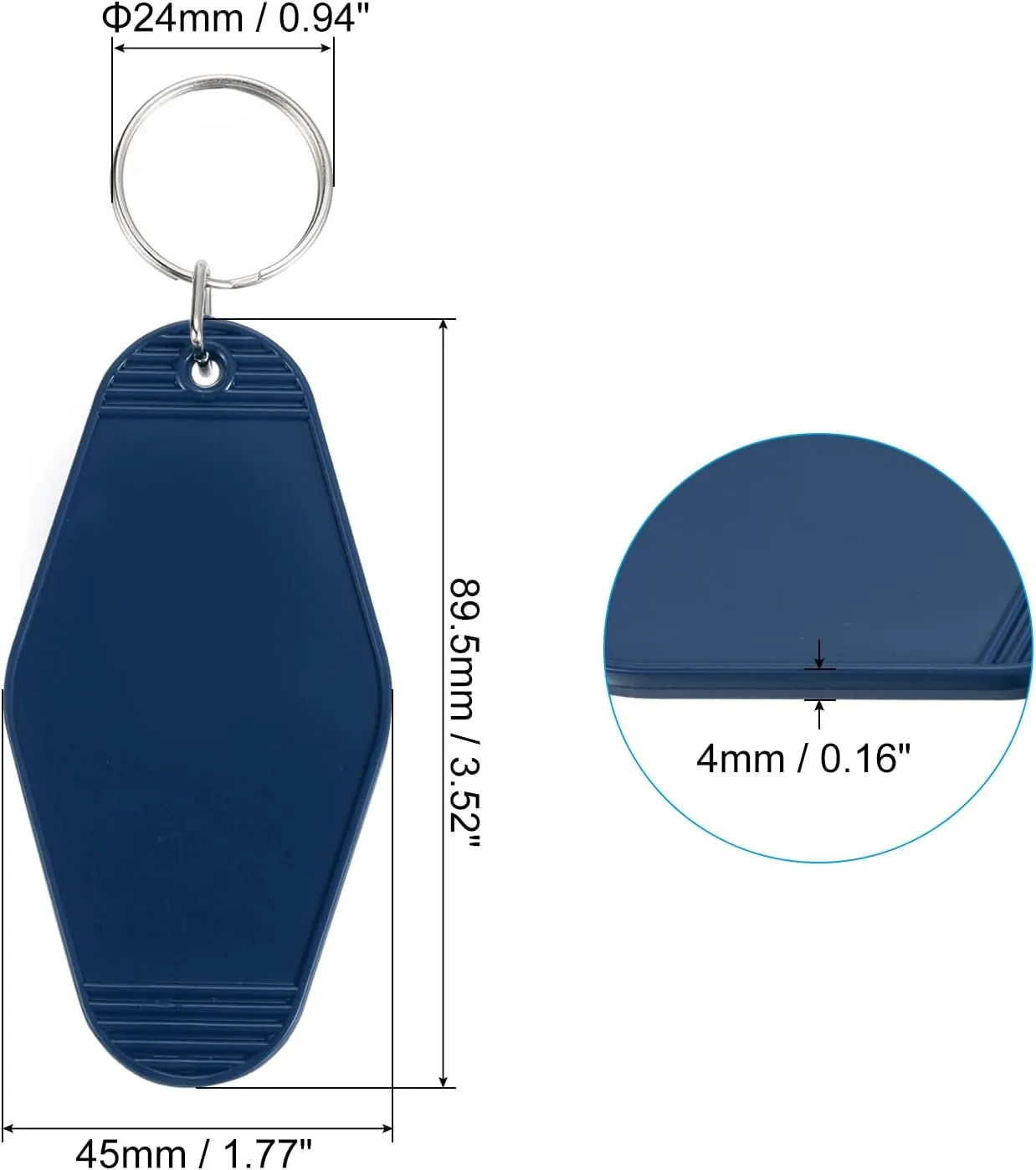 PATIKIL Vintage Motel Keychain, Hotel Keychains Key Tag