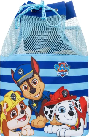 Paw Patrol Bag | Boys Swimming Bag | Chase And Marshall Childrens Swim Bag | One Size | Blue