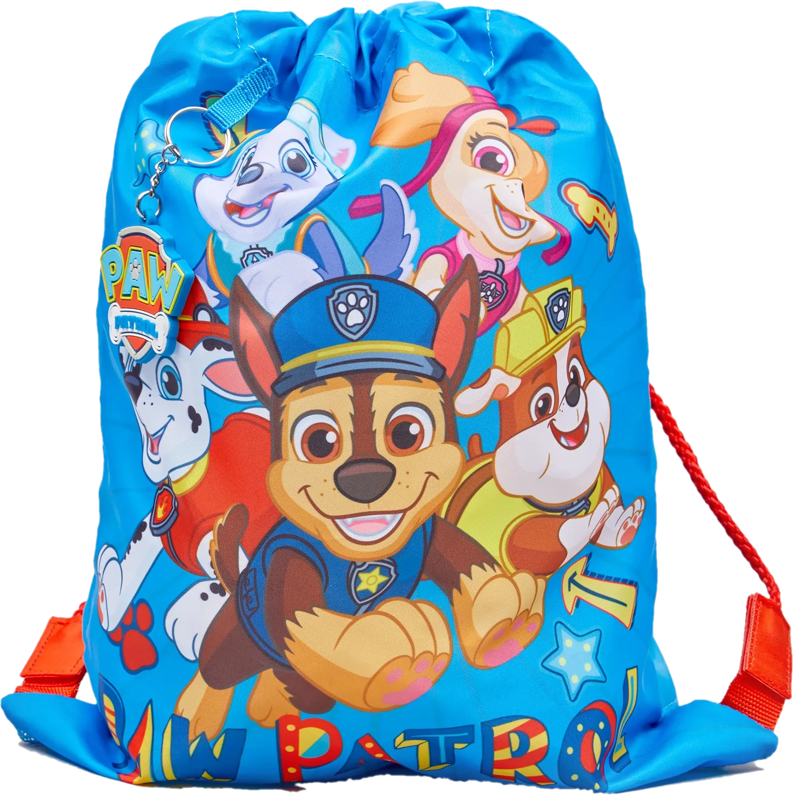 Paw Patrol Drawstring Trainer Bag with Keyring