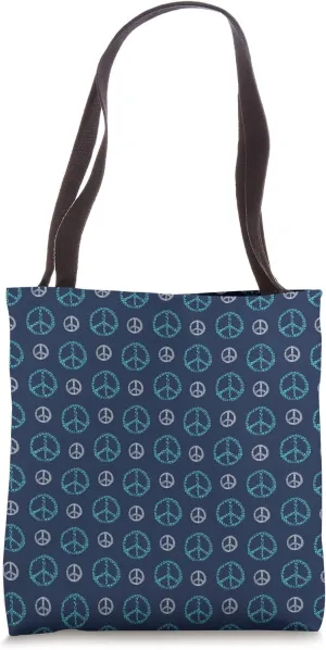 Peace Sign Design Tote Bag