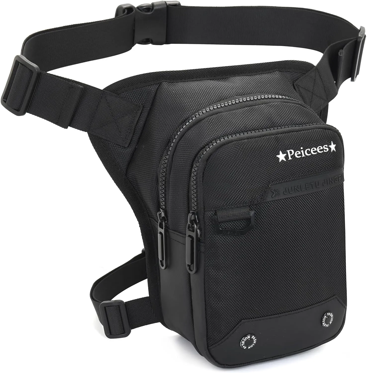Peicees Drop Leg Bag for Men Women Tacical Waist Pouch Outdoor Thigh Bags Motorcycle Ride Crossbody Backpack Shoulder Fanny Pack Camping Hiking Cycling