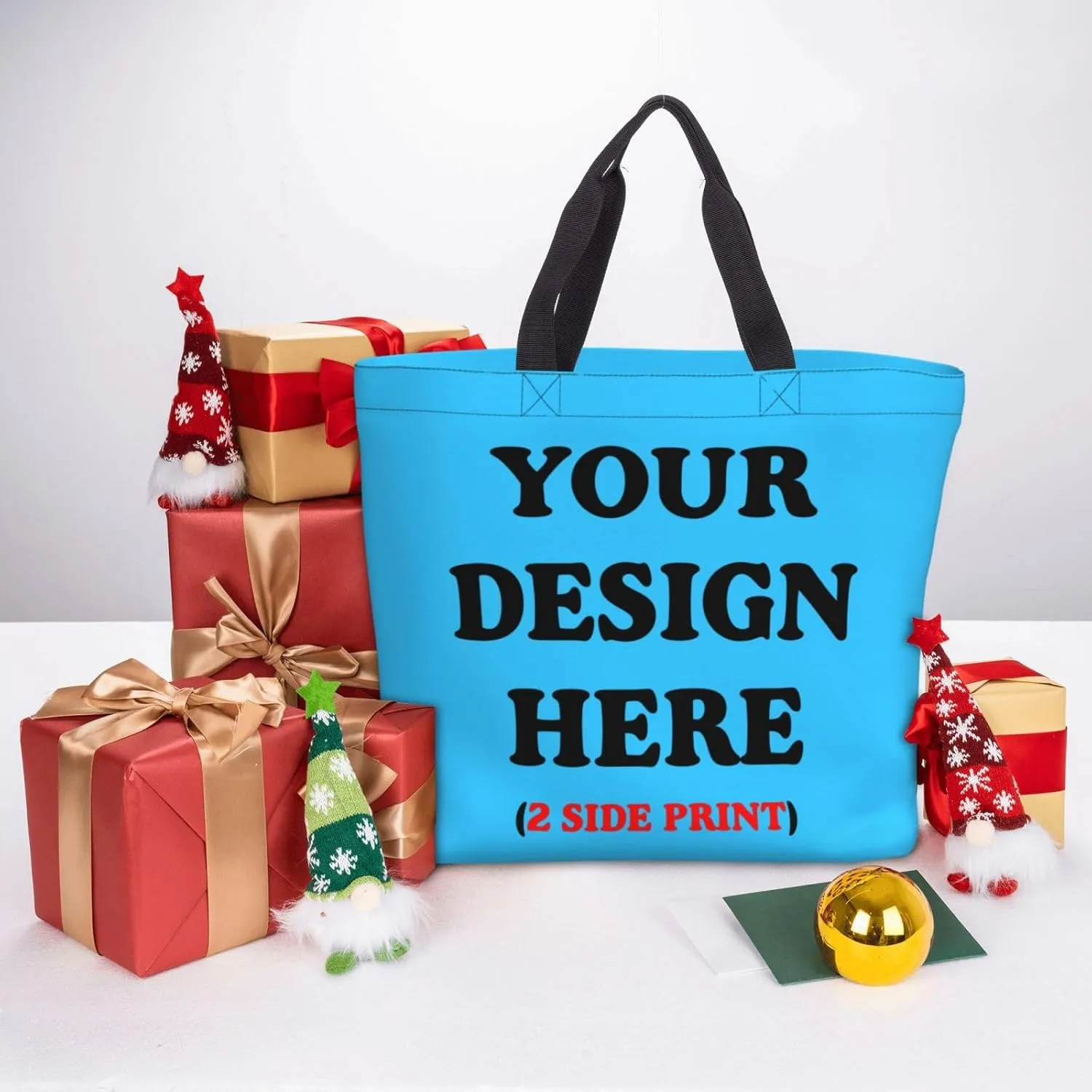Personalized Custom Tote Bag For Travel & Business - Add Your Design - Reusable Shoulder Bag For Women