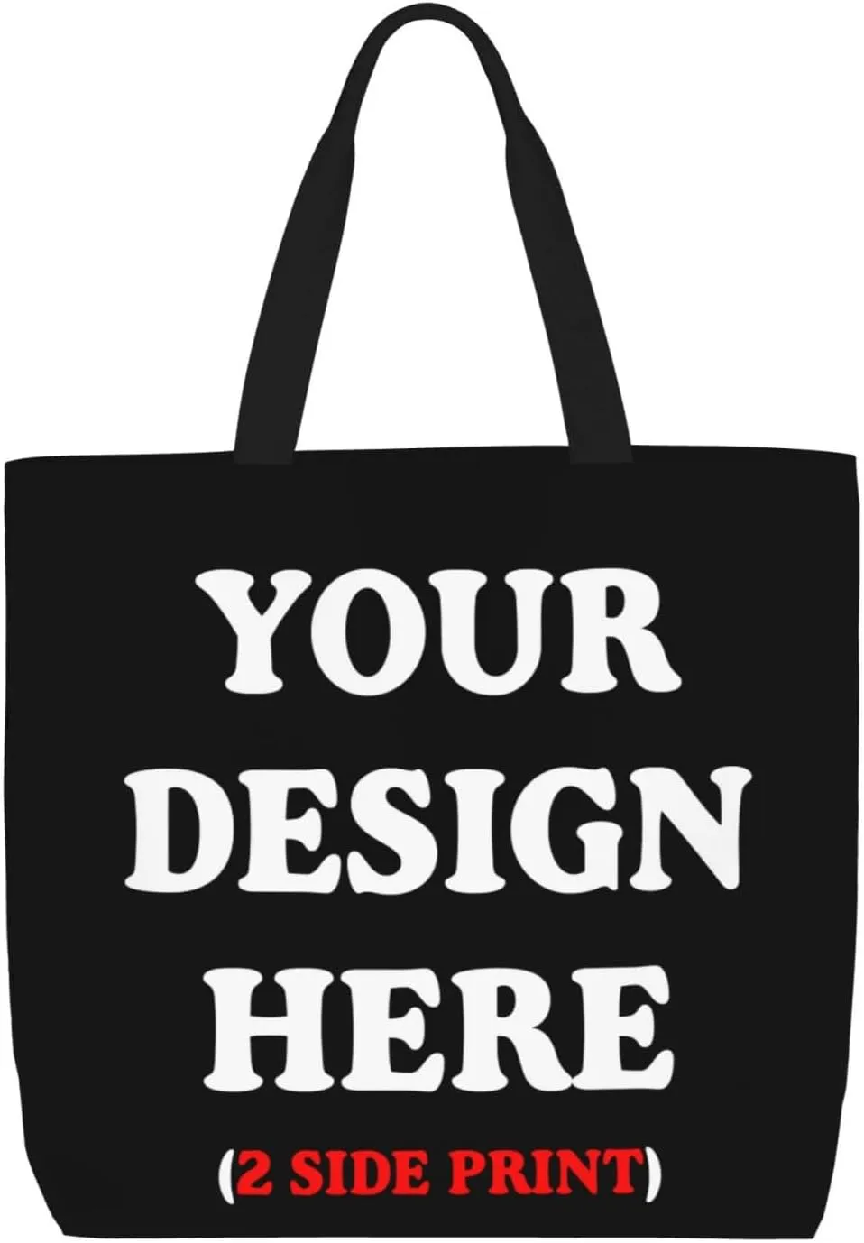 Personalized Custom Tote Bag For Travel, Business, Shopping - Add Your Design - Shoulder Bag For Women