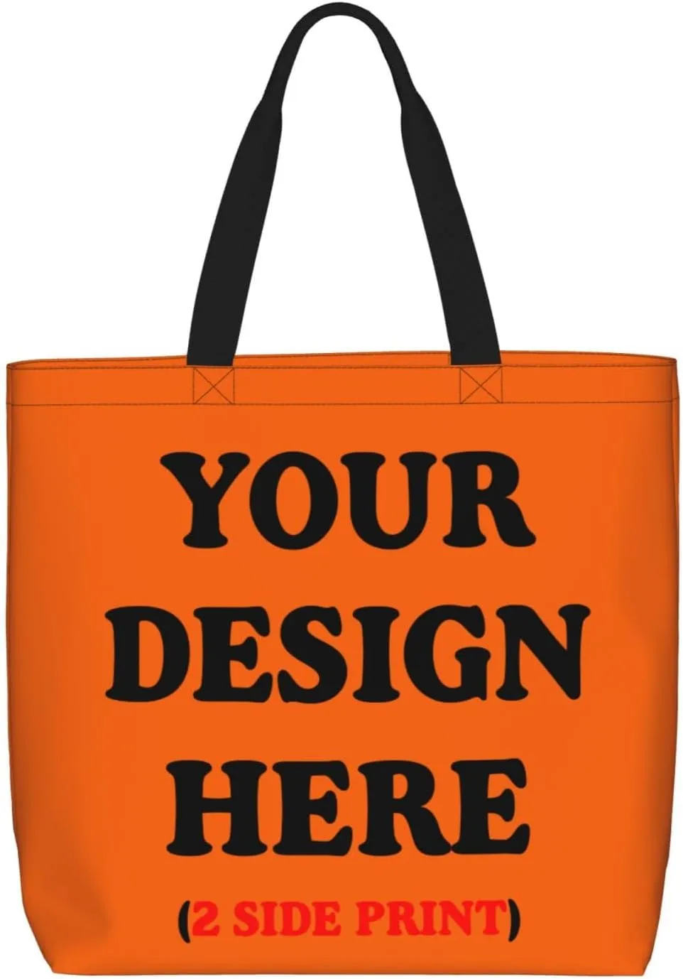 Personalized Custom Tote Bag For Travel, Business, Shopping - Add Your Design - Shoulder Bag For Women