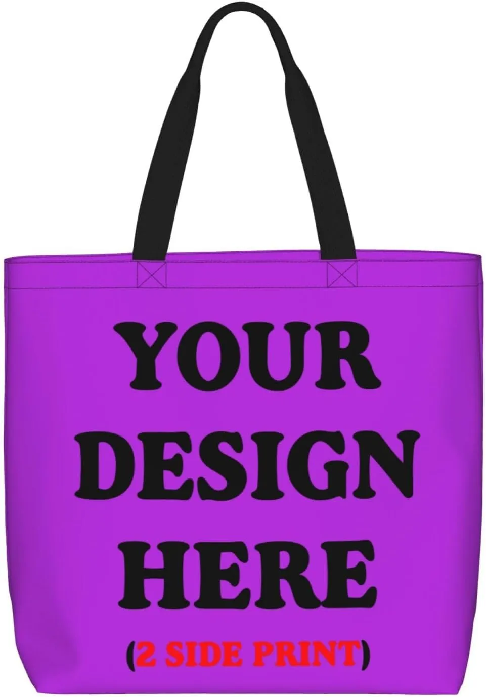 Personalized Custom Tote Bag For Travel, Business, Shopping - Add Your Design - Shoulder Bag For Women