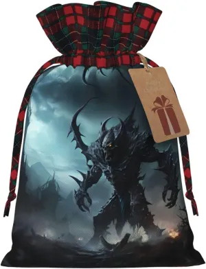 PHAYAH Evil Intruder Christmas Gift Bag Drawstring Gift Bag For Birthdays, Anniversaries And Parties, Candy And Storage Bags