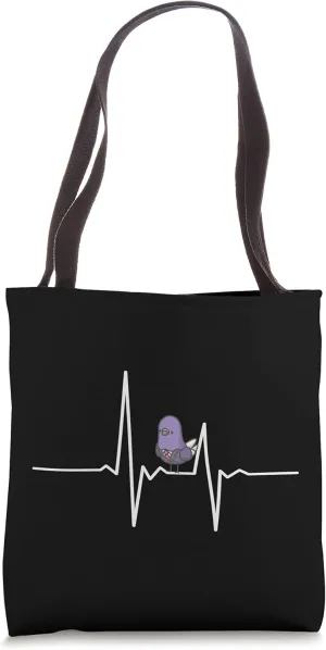Pigeon Heartbeat Design, Pigeon Tote Bag