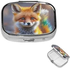 Pill Case with Mirror Retro 2 Compartment Pill Box cbb7ab5a0c5f3f11ed909c7ad8c404a Small Pill Organizer for Purse or Pocket Decorative Metal Medicine Vitamin Organizer Unique Gifts