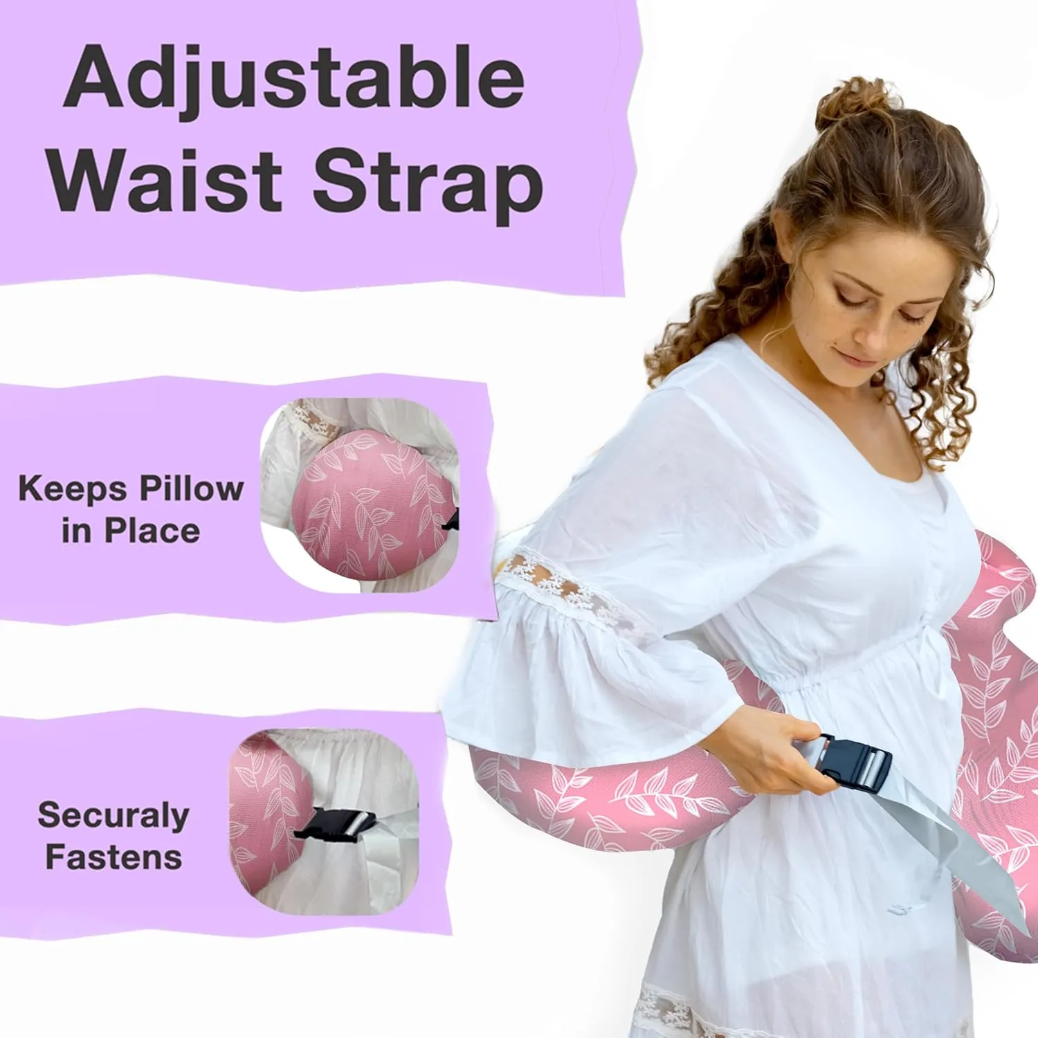 PILLANI Nursing Pillow, Plus Size Breastfeeding Pillows for Enhanced Safety & Comfort for Mom & Baby, Removable Cotton Cover, Adjustable Waist Strap, Breastfeeding Essentials, Baby Registry Search