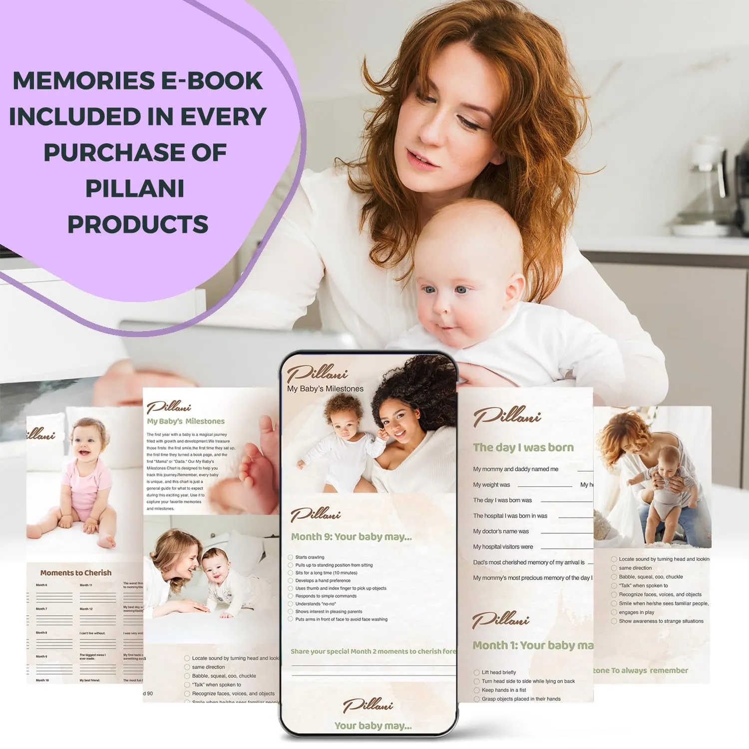 PILLANI Nursing Pillow, Plus Size Breastfeeding Pillows for Enhanced Safety & Comfort for Mom & Baby, Removable Cotton Cover, Adjustable Waist Strap, Breastfeeding Essentials, Baby Registry Search